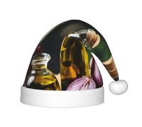 PPHGUT Sombrero de Navidad unisex con estampado de frutas y verduras, para fiestas, Navidad, Año Nuevo, decoración de temporada