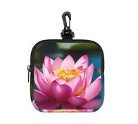 PPHGUT Spirit of The Lotus - Bolsa de almacenamiento cuadrada impermeable con estampado de loto para mujeres y hombres