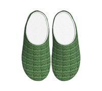 PPHGUT Zapatillas unisex de TPR con estampado de piel de serpiente verde, suela antideslizante, franela antibolitas, para interiores