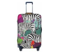 PPHGUT Zebra Print - Funda universal para maleta de viaje, elástica, impermeable, ligera, White, XL, Organizador de bolsas