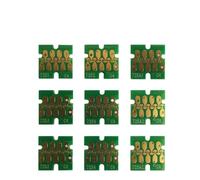 PPhQwgNYe Compatible con Suministros de Impresora F2000 F2100 SC-F2000 SC-F2100 T725A Chip de Tanque de Mantenimiento de Cartucho de Tinta Blanca T725A(100 PCS White)