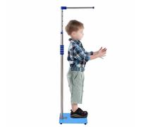 PPLDABNK Báscula De Altura Electrónica Plegable - con Pantalla Digital LCD, Medida: 100-190 Cm, Peso: 0,2-180 Kg, Carga USB, La Báscula Es Extraíble, Adecuada para El Hogar, La Escuela, Etc.,Blue