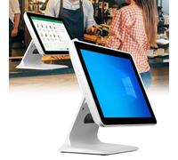 PPLDABNK Caja Registradora Inteligente De 15" con Ángulo De Pantalla Ajustable De 45°, Disco Duro De 4 GB + 64 GB, Windows 7/10 | Caja Registradora POS For Comercio Minorista Y Restaurantes(White)