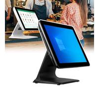 PPLDABNK Caja Registradora Inteligente De 15" con Ángulo De Pantalla Ajustable De 45°, Disco Duro De 4 GB + 64 GB, Windows 7/10 | Caja Registradora POS For Comercio Minorista Y Restaurantes(Black)