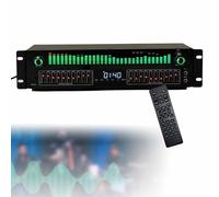 PPLDABNK Ecualizador Estéreo De 31 Bandas, Sintonización Independiente Dual De 10 Bandas, Salida De Audio Lotus De 4 Vías Y Reducción De Ruido, Compatible Con Control Remoto Y 12 Modos.,Black
