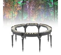 PPLDABNK Foco LED Anillado para Árboles De 4/5/6/7/8 Cabezales con Atenuación Automática De 7 Colores - Resistente Al Agua IP65, Montaje En Suelo, Lámpara para Árboles En La Ciudad Y Patios, 8 Heads