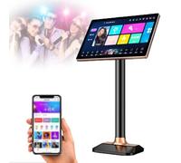 PPLDABNK Karaoke con Pantalla Táctil De 20 Pulgadas, 4K HD, Escaneo De Código para Celular, Conexión WiFi, Reproducción De Películas, Descarga De Millones De Canciones.,4T