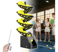 PPLDABNK Lanzador De Pelotas De Tenis: Frecuencia Y Dirección Ajustables, Capacidad For 30 Pelotas, Tiempo De Ejecución De 10 Horas, 3 Velocidades, Múltiples Modos De Práctica, For Principiantes