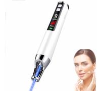 PPLDABNK Lápiz Removedor De Verrugas Cutáneo Portátil, Recargable por USB, con 9 Modos Y 4 Niveles De Potencia, para Verrugas, Pecas, Lunares, Manchas Oscuras Y Pequeños Tatuajes.,Blue Light