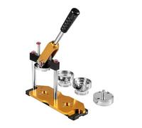 PPLDABNK MáQuina para Hacer Botones, MáQuina para Hacer Pins 25-75mm con 100 Juegos Consumibles, Kit Prensa Perforadora con Mango Arco ErgonóMico, MáQuina para Hacer Insignias con Cortador Papel,32mm