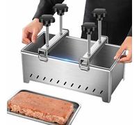 PPLDABNK Prensa De Carne De Acero Inoxidable 304, Moldeo A Una Sola Presión, Herramienta para Hacer Bloques De Carne con Bandeja De Jugo Extraíble Y Malla, Fácil De Limpiar (Capacidad De 5 Kg),5kg