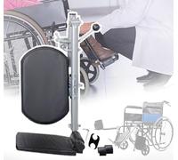 PPLDABNK Reposapiernas Elevadores para Silla De Ruedas: Universal, Soporte De Pedal Único: 100 Kg, Fácil Limpieza, Ángulo Ajustable/90°-180°, con Reposapiés Acolchados, para Ancianos,Right