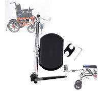 PPLDABNK Reposapiernas Elevadores para Sillas De Ruedas: Universal, Soporte De Pedal Único: 100 Kg, Ángulo Ajustable (90°-180°), Fácil Instalación, con Acolchado, para Personas Mayores,Left