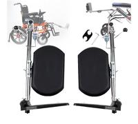 PPLDABNK Reposapiernas Elevadores para Sillas De Ruedas: Universal, Soporte De Pedal Único: 100 Kg, Ángulo Ajustable (90°-180°), Fácil Instalación, con Acolchado, para Personas Mayores,a Pair