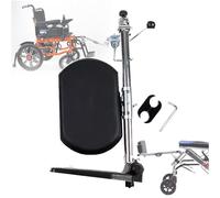PPLDABNK Reposapiernas Elevadores para Sillas De Ruedas: Universal, Soporte De Pedal Único: 100 Kg, Ángulo Ajustable (90°-180°), Fácil Instalación, con Acolchado, para Personas Mayores,Right