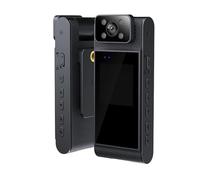 PPLOPPO Grabadora de conducción HD, Instrumento de aplicación de la Ley con Clip Trasero de Mano, cámara de visión Nocturna por Infrarrojos para el Trabajo y los Viajes