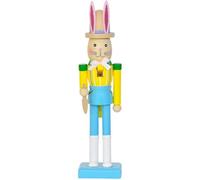 Ppmter Cascanueces De Conejo De Pascua, Tradicional Conejo De Madera, Decorativa De Conejo De Pascua, Adorno para Decoración De Pascua.