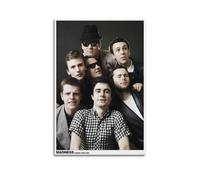 PPOXXFFE Póster de grupo de música, póster decorativo de banda loca, lienzo, póster de pared e imagen artística moderna para decoración de dormitorio familiar, 60 x 90 cm