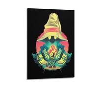 PPOXXFFE Póster decorativo de Final Fantasy VIVI, de mago negro, póster decorativo para pared e imagen artística moderna para decoración de dormitorio familiar, 20 x 30 pulgadas (50 x 75 cm)