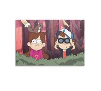 PPOXXFFE Póster decorativo de Gravity Falls, lienzo para pared e impresión artística moderna para decoración de dormitorio familiar, 12 x 18 pulgadas (30 x 45 cm)