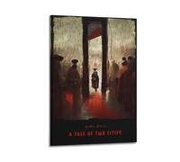 PPOXXFFE Póster decorativo de La historia de dos ciudades, lienzo para pared e impresión artística moderna para decoración de dormitorio familiar, 20 x 30 cm