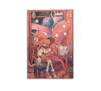 PPOXXFFE Póster decorativo de tren mágico, lienzo para pared e impresión artística moderna para decoración de dormitorio familiar, 20 x 30 cm