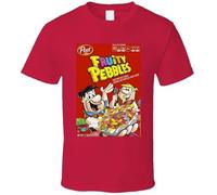 PPPeedsss22 Fruity Pebbles Box Greatest Cereal of All Time Breakfast Fan Foodie T Shirt