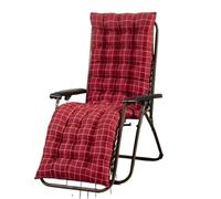 PPQIRU 1 cojín de Respaldo reclinable for balcón al Aire Libre, Relajante, Universal, for Silla Plegable de Cuatro Estaciones, for Tumbona de Exterior.(Red,48X120cm)
