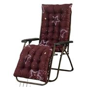 PPQIRU 1 cojín de Respaldo reclinable for balcón al Aire Libre, Relajante, Universal, for Silla Plegable de Cuatro Estaciones, for Tumbona de Exterior.(Burgundy,48X155cm)