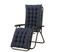 PPQIRU 1 cojín de Respaldo reclinable for balcón al Aire Libre, Relajante, Universal, for Silla Plegable de Cuatro Estaciones, for Tumbona de Exterior.(Black,48X155cm)