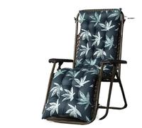 PPQIRU 1 cojín de Respaldo reclinable for balcón al Aire Libre, Relajante, Universal, for Silla Plegable de Cuatro Estaciones, for Tumbona de Exterior.(Green,48X155cm)