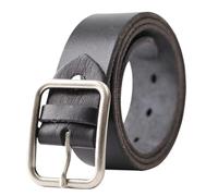 PPQIRU 1 Uds. Cinturón Vintage de Cuero Genuino for Hombre, cinturón de Cuero for Hombre, Correa for Pantalones Vaqueros o Pantalones(Black,115CM)