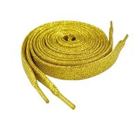 PPQIRU 10 pares de cordones coloridos, modernos y brillantes, for zapatillas deportivas informales cuero blanco Para Zapatos Casuales(Gold,100cm)