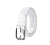 PPQIRU 2 uds cinturón cinturón de Hombre, cinturón elástico, cinturón Tejido cinturón Casual cinturón elástico cinturón Unisex(White,120cm)