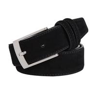 PPQIRU 2 uds cinturón de Hombre cinturón de Cuero Genuino for Jeans cinturón de Cuero Cinturones for Hombre Correas de cinturón(Black,120cm)