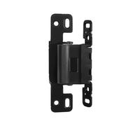 PPQIRU Bisagras Invisibles para Puertas 2 bisagras secretas sin Costuras for Puertas Plegables, Resistentes, Ocultas, herrajes for Puertas de baño.(Black)