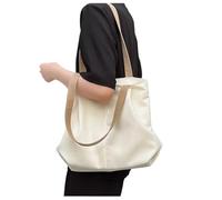 PPQIRU Bolso De Lona Bolso de mano lona The Commuter, bolso hombro gran capacidad, femenino, viaje diario(Beige)
