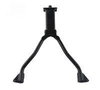 PPQIRU Caballete De Bicicleta Soporte de Bicicleta aleación Negra Ajustable, Soporte Pata Cabra Doble Pierna con pie Goma