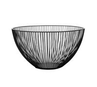 PPQIRU Cesta de almacenamiento de utensilios for el hogar, decoración de mesa negra, plato de Metal for dulces, cocina, frutero, cesta de comida, soporte de hierro for verduras for el hogar(Black)