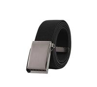 PPQIRU Cinturón de Tela elástica for Hombre y Mujer, 2 uds., cinturón de Lona Transpirable Tejido, Cinturones for Mujer(Black,135cm)