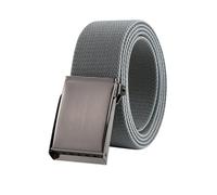 PPQIRU Cinturón de Tela elástica for Hombre y Mujer, 2 uds., cinturón de Lona Transpirable Tejido, Cinturones for Mujer(Dark Grey,90cm)