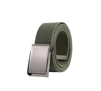 PPQIRU Cinturón de Tela elástica for Hombre y Mujer, 2 uds., cinturón de Lona Transpirable Tejido, Cinturones for Mujer(Green,85cm)