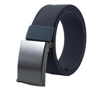PPQIRU Cinturón elástico Trenzado de Nailon for Hombre y Mujer, cinturón de Lona Multifuncional for Entrenamiento al Aire Libre, 2 uds.(Blue,110cm)