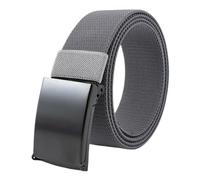 PPQIRU Cinturón elástico Trenzado de Nailon for Hombre y Mujer, cinturón de Lona Multifuncional for Entrenamiento al Aire Libre, 2 uds.(Gray,115CM)