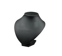 PPQIRU Expositor De Collares Soportes de exhibición busto, estante presentación joyería, mini caballete for collares, soporte organizador, terciopelo negro 5,91 pulgadas(15x10cm)