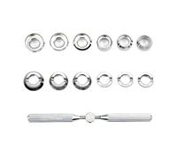PPQIRU Juego de removedor Cubierta Trasera Reloj, Llave for con 6 Troqueles, Kits Herramientas reparación, Accesorios for