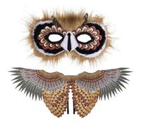 PPQIRU Máscara De Mascarada 1 Juego de máscara de alas, disfraz de Animal, accesorio for actuación en escenario, juguete for niños, máscara de mascarada for fiesta