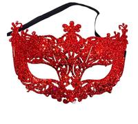 PPQIRU Máscara De Mascarada 6 uds máscara de Cosplay máscara facial de mascarada accesorios de fiesta de graduación Sexy máscara de disfraz máscara de ojo de reina de club nocturno(Red)