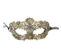 PPQIRU Máscara De Mascarada 8 Uds mujeres Sexy encaje hueco mascarada bronceado máscara facial princesa fiesta Cosplay baile accesorios disfraz(Golden)