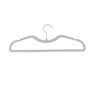 PPQIRU Perchas Perchas de Terciopelo de Cuello Corto Antideslizantes, 10 Uds., ultrafinas, ahorran Espacio, Perchas flocadas for Ropa, Chaleco, Camisola, Camisa, Abrigo, Almacenamiento(Gray)